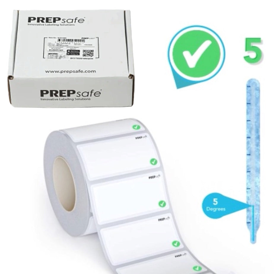 Removable Waterproof labels with Temperature indicator 9000 Box