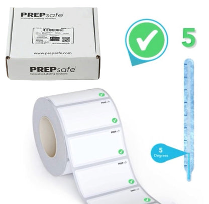 Removable Waterproof labels with Temperature indicator 9000 Box